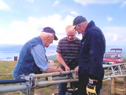Från vänster SM2AYK, SM2IKM och SM2AGK.