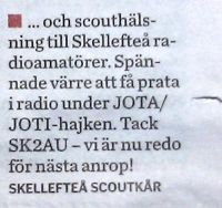 Greeting from Scout Corps, JOTA 2012