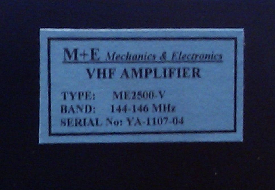144 MHz PA , Label 144 MHz PA , Label